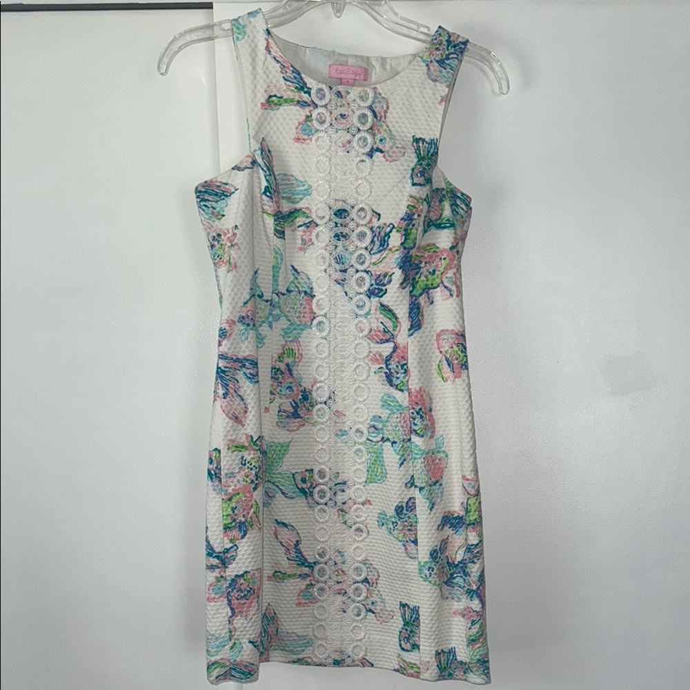 Lilly Pulitzer Cecily Coastal Kiss Cut-out iridescent iridescent Lace